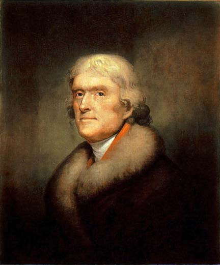 Rembrandt Peale Painting of Thomas Jefferson